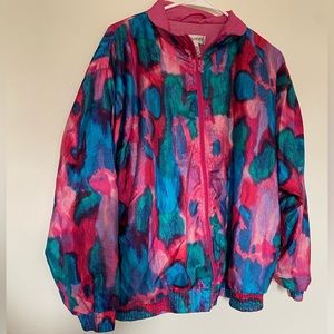 Vintage 80’s Chaver Multicolor Windbreaker, Size Medium